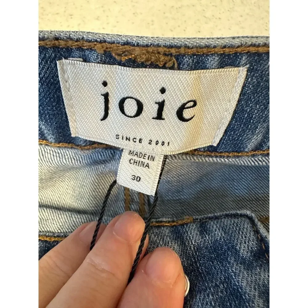 NEW Joie Boyfriend Relaxed Fit Distressed Jeans | Size 30 Crop Fit Boho B3 - Picture 5 of 7